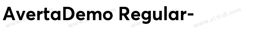 AvertaDemo Regular字体转换